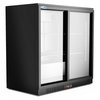 Koolmore Two Door Back Bar Cooler Counter Height Beverage Refrigerator, Mini Drink Fridge For Home Bar BC-2DSL-BK